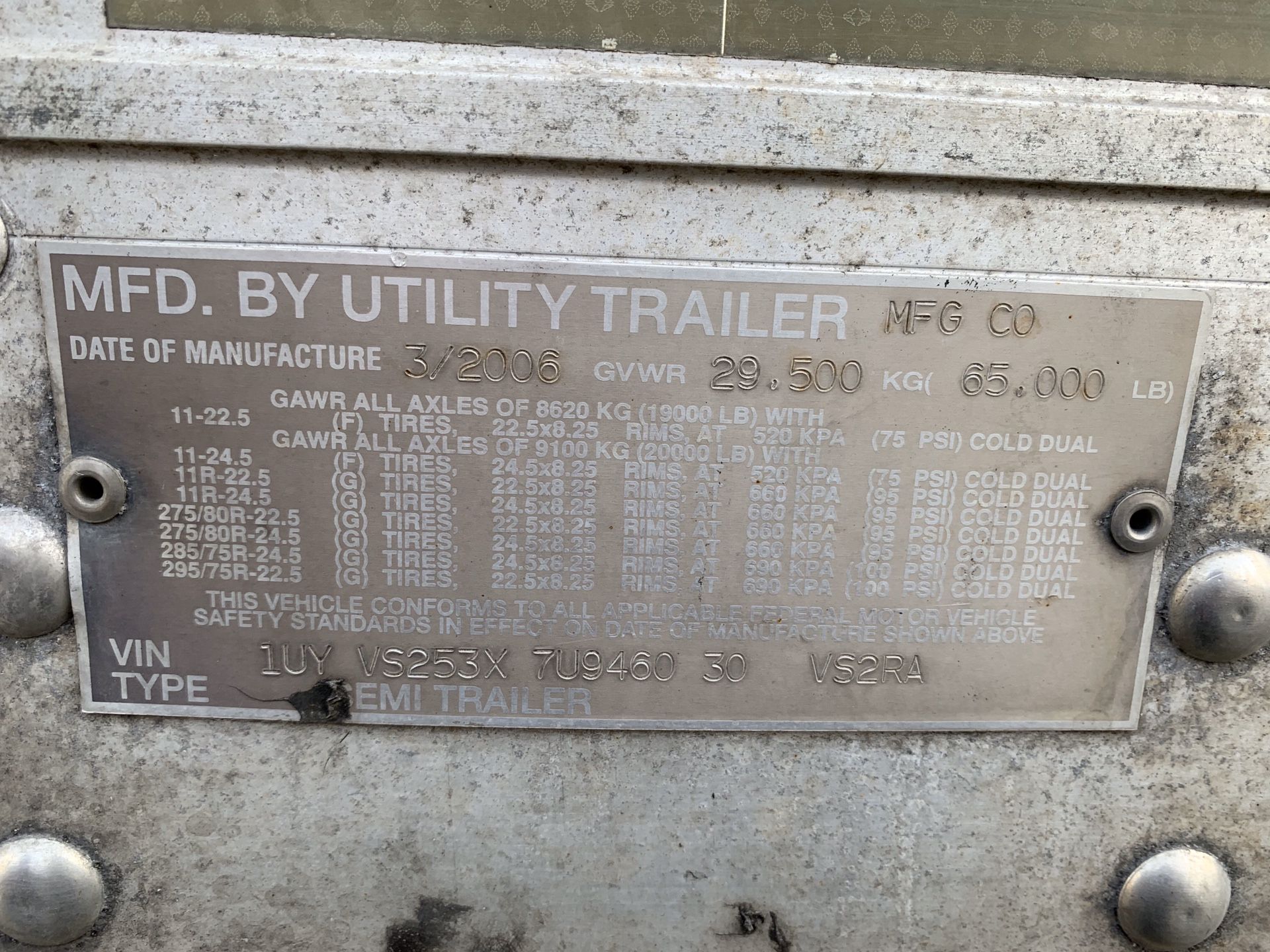 Trailer Refeer Utility 2006