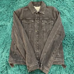 Topman Black Denim Jacket 