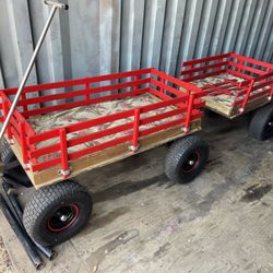 Bobby Built Wagon With Trailer 
