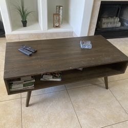 Modern Brown Coffee Table  One Table Only 