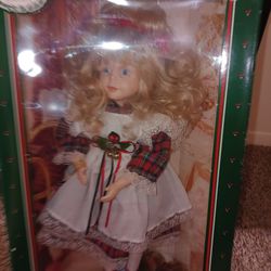 Holiday memories limited edition Genuine porcelain doll