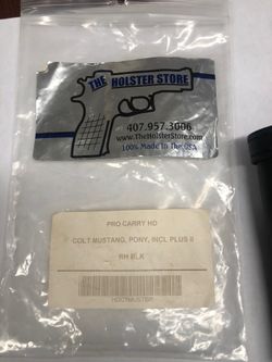 Leather holster colt mustang,pony, Inc plus II