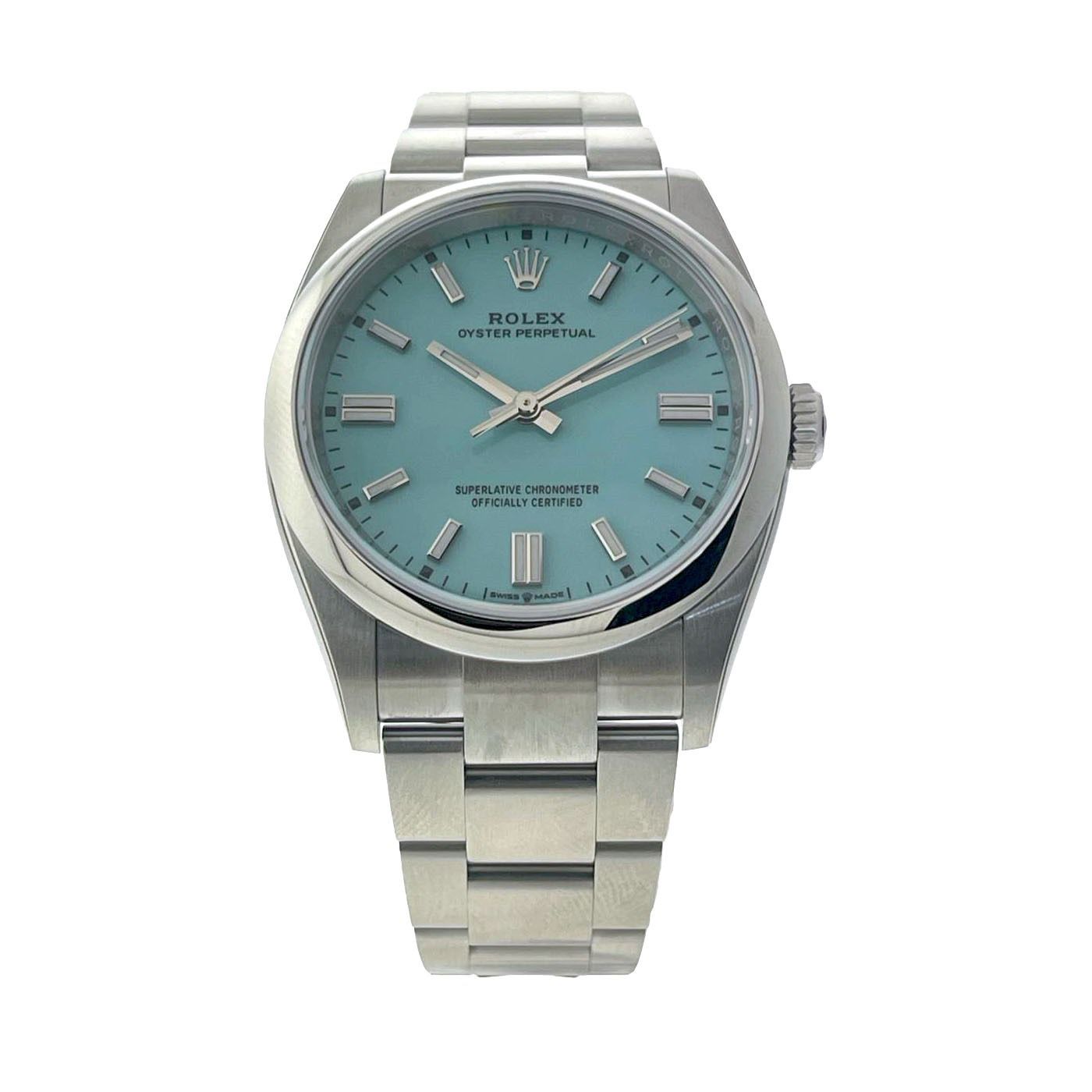 2024 Rolex Oyster Perpetual 36mm 126000 Tiffany Turquoise Blue New With Tag