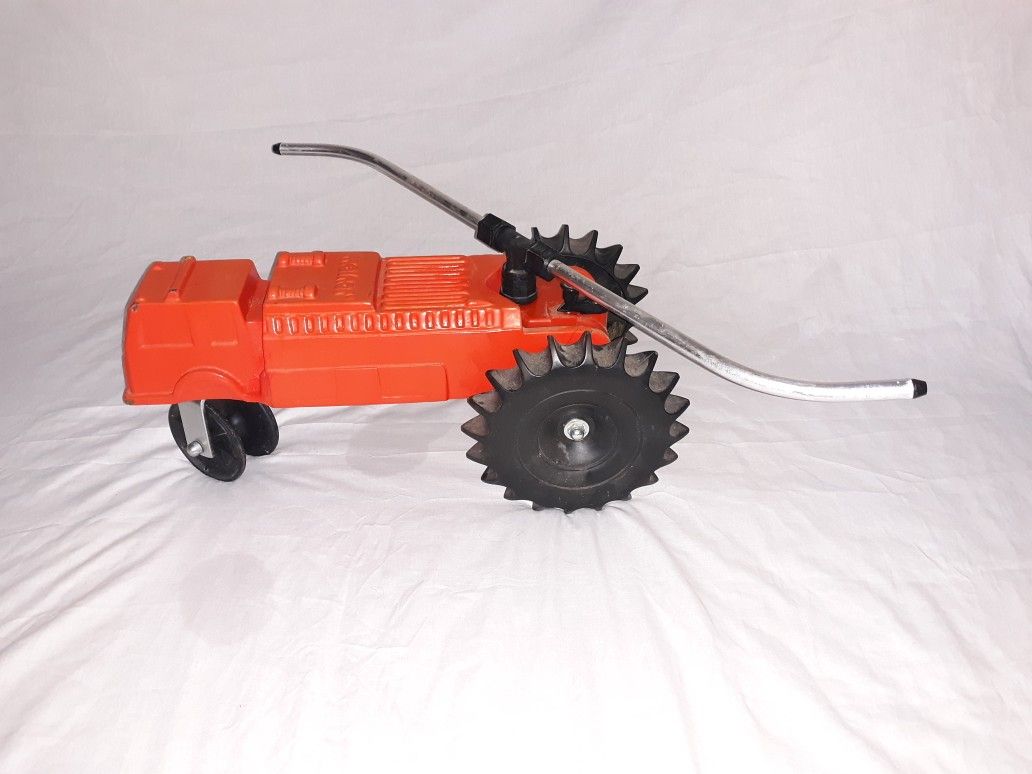 Vintage Melnor Cast Iron Walking Lawn Sprinkler Tractor