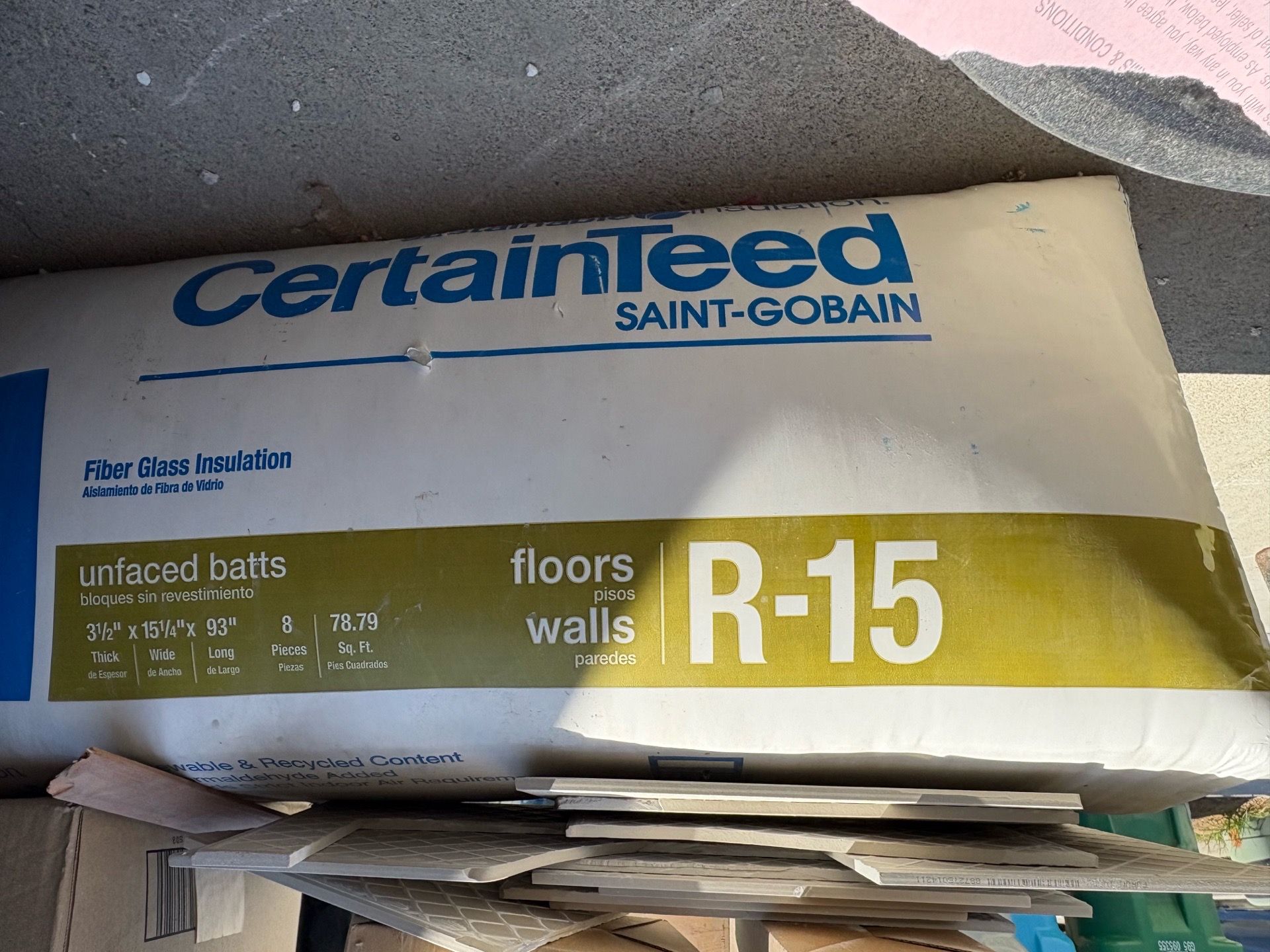 R-15 Insulation –CertainTeed New Bag for Sale in San Diego, CA - OfferUp