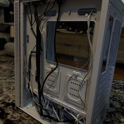 For Sale: Computer Case with Lian Li and Montech Fans (White, ARGB Lighting)