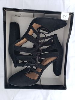 Black corset heels