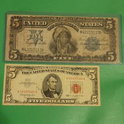 1899 $5 Silver Certificate Chief Note