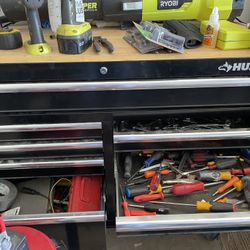 Husky Tool Box Assorted Tools