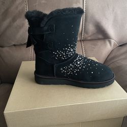 Ugg Classic Galaxy Bling Short Black 7.