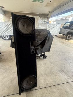 Kenwood subwoofers truck double speaker box