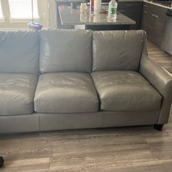 Basset Leather Couch