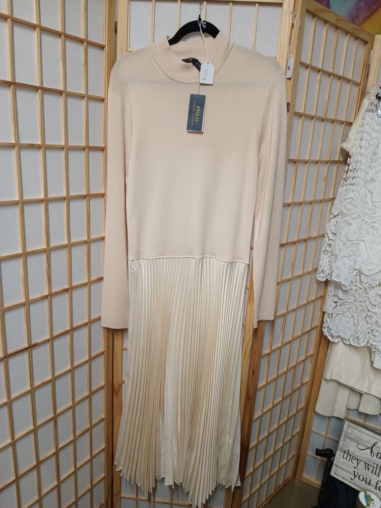 Ralph Lauren Polo Dress w/ Pleats 
