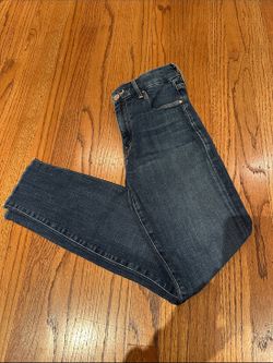 MOTHER Women's Slim Straight Jeans in Dark Blue