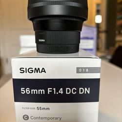 Sigma 56mm f/1.4 DC DN Contemporary lens in Sony E-mount