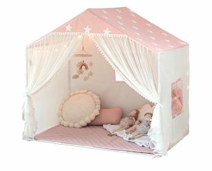 Kids play Tent with mat (neutral color)