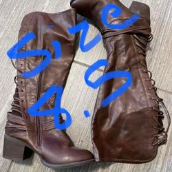 Brown Boots Size 8.5
