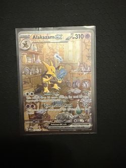 Alakazam EX 201/165 Scarlet & Violet 151 Sir Pokemon TCG NM Condition