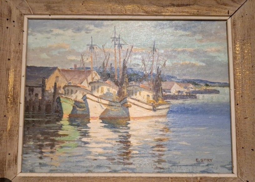 Original Eric Stry Oil Painting On Board