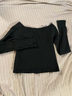 John Galt Off The Shoulder Green Long Sleeve (small)
