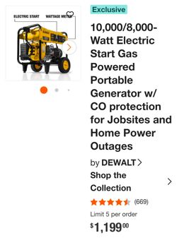 Dewalt Generator 8000 /10000
