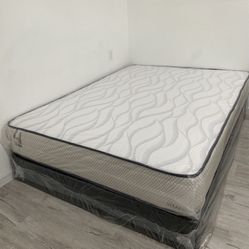 Full Size Mattress 10 Inches Thick With Box Springs Also Available in: Twin-Queen-King New From Factory Same Day Delivery