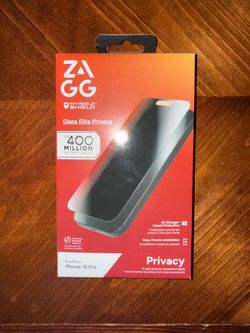 ZAGG iPhone 16 Pro Privacy Screen Protector
