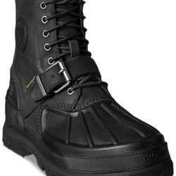 Polo Ralph Lauren Black Leather Boots - 7.5 Men