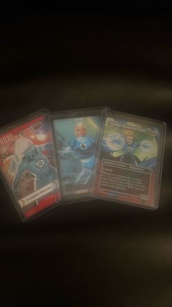 Invisible woman cards marvel mtg collectible cards