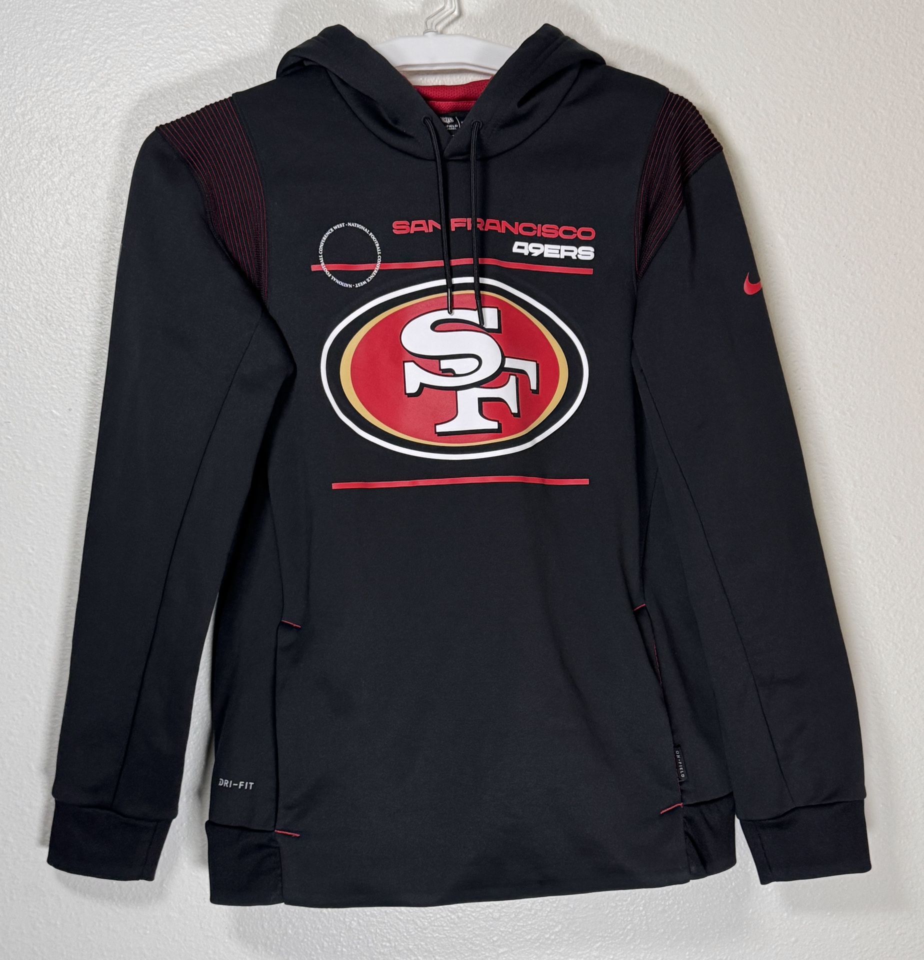 San Francisco 49ers Nike Black Sideline On Field Performance Hoodie Men’s Med