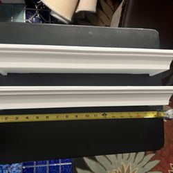 Two Small White Shelves  
