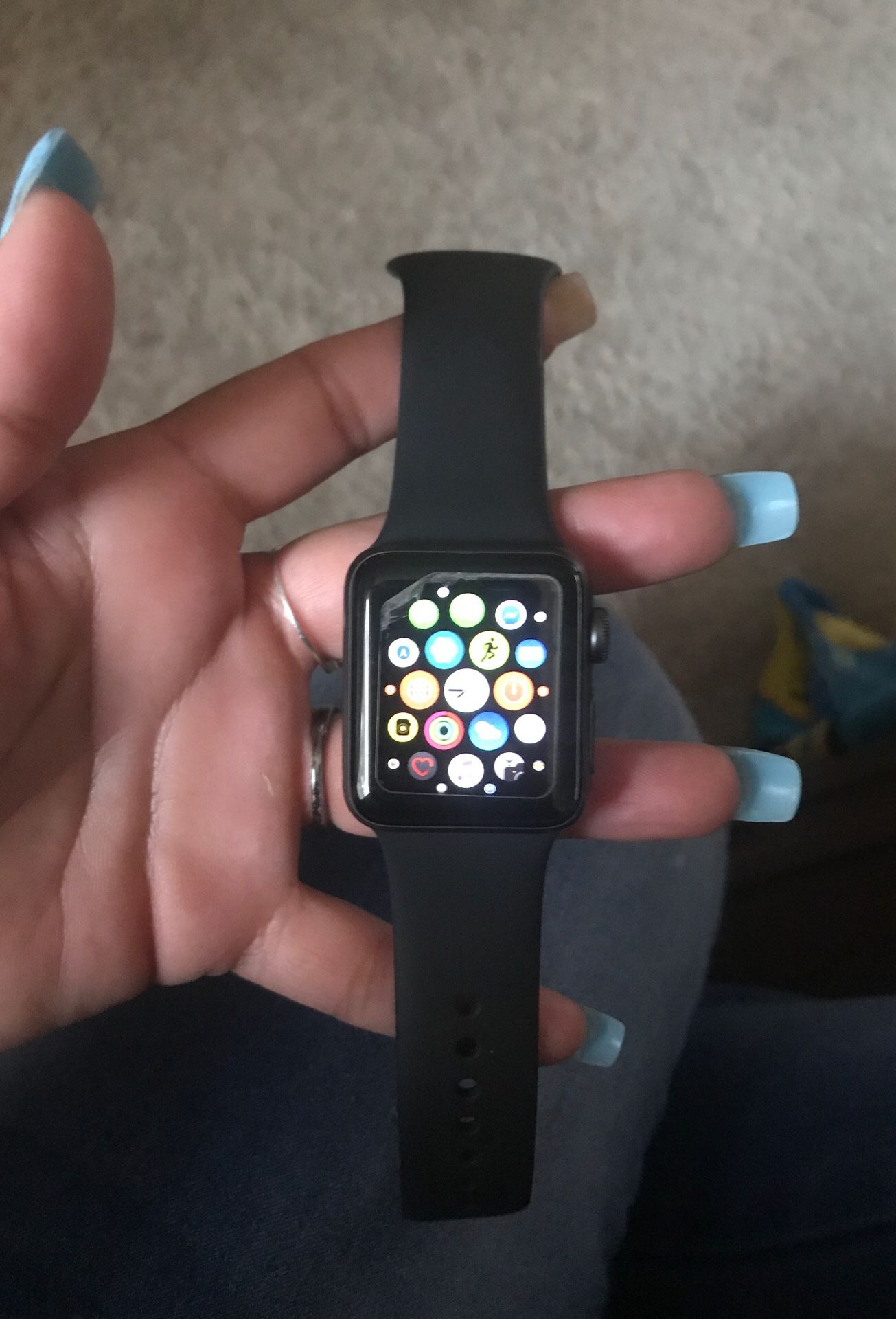 38mm black Apple Watch