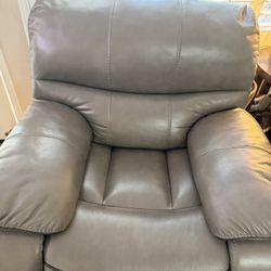 leather Power Recliner