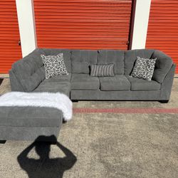 *FREE DELIVERY* Gray L Shaped Sectional Sofa