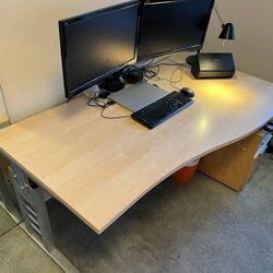 Height-Adjustable Work Desk — Great Condition!
