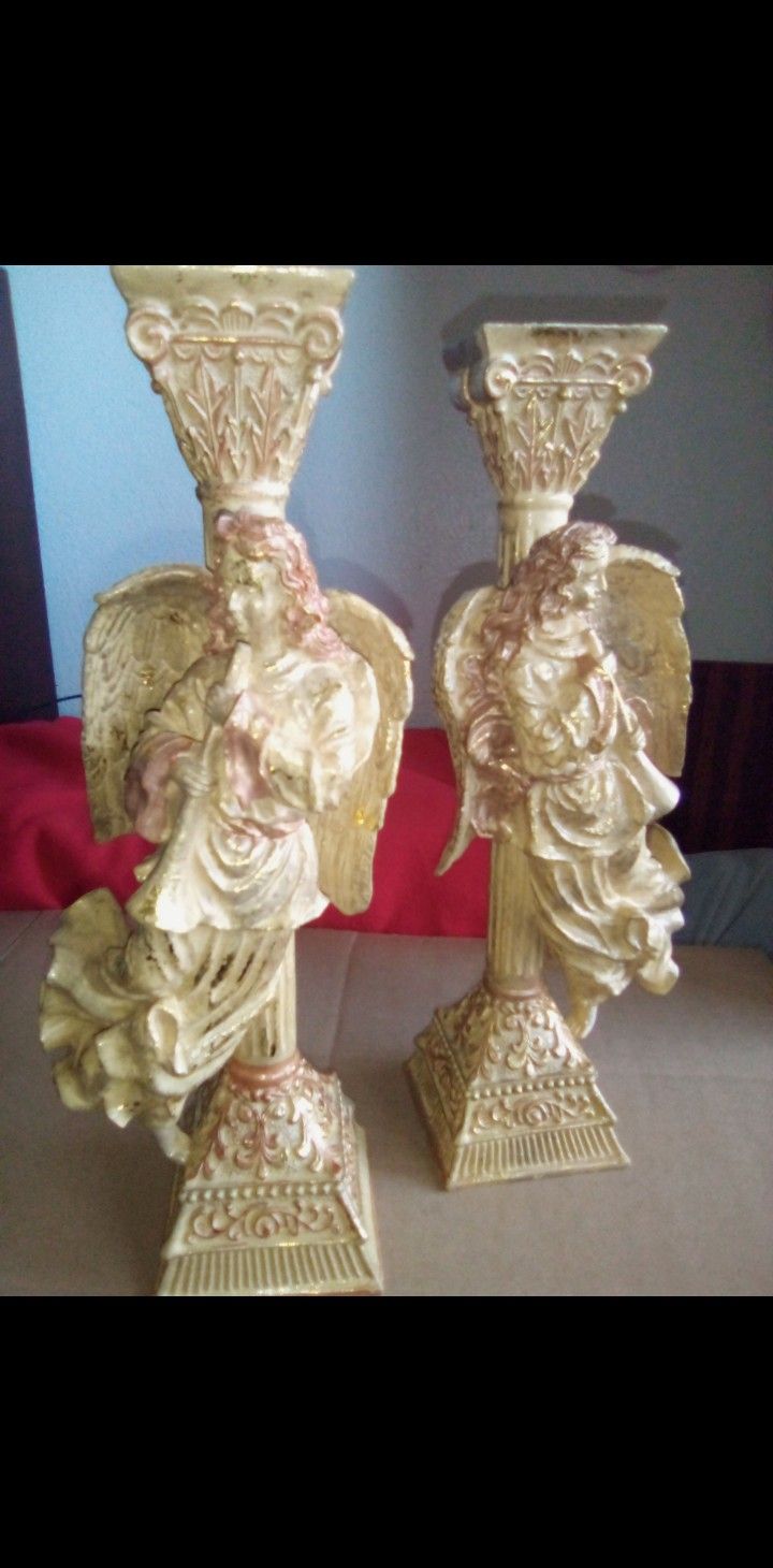 Angel Candle Holders - $10 FOR BOTH