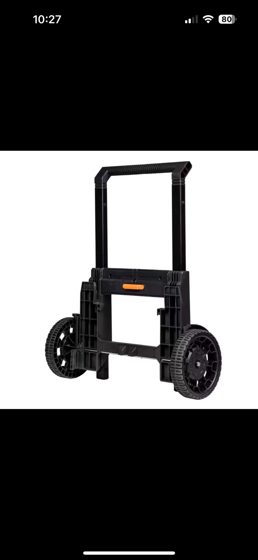 Pro Gear System Gen 2.0 Durable All Terrain Rolling Tool Box Attachment with 9 Inch Wheels