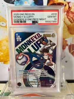 PSA 10 Dodgers Luffy One Piece