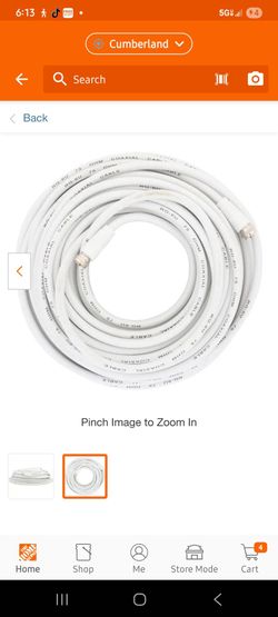 50 ft RG6 Coaxle cable