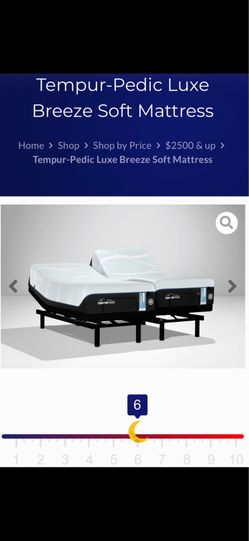 🔥Tempur luxe breeze soft split king adjustable set $2200