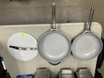 Caraway 3-piece Ceramic Non-Stick Sauté Pan Set