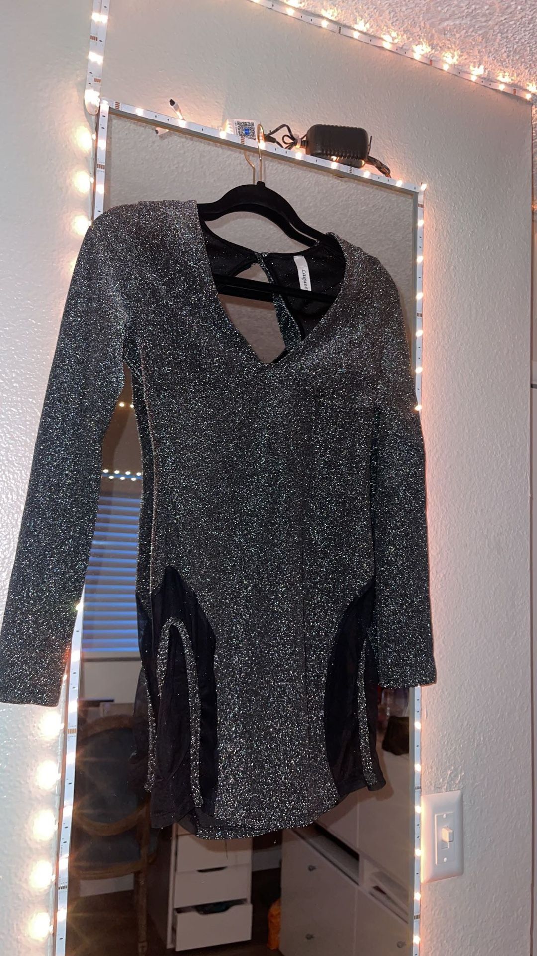 Black/ Silver/ Glittery Dress