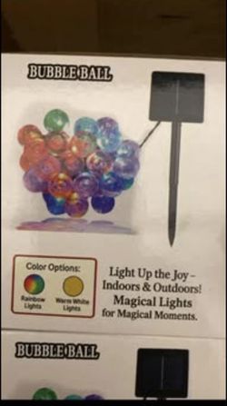 BRAND NEW SOLAR CHRISTMAS LIGHTS MULTI COLORs  FOR DECORATION FOR THE HOLIDAYS