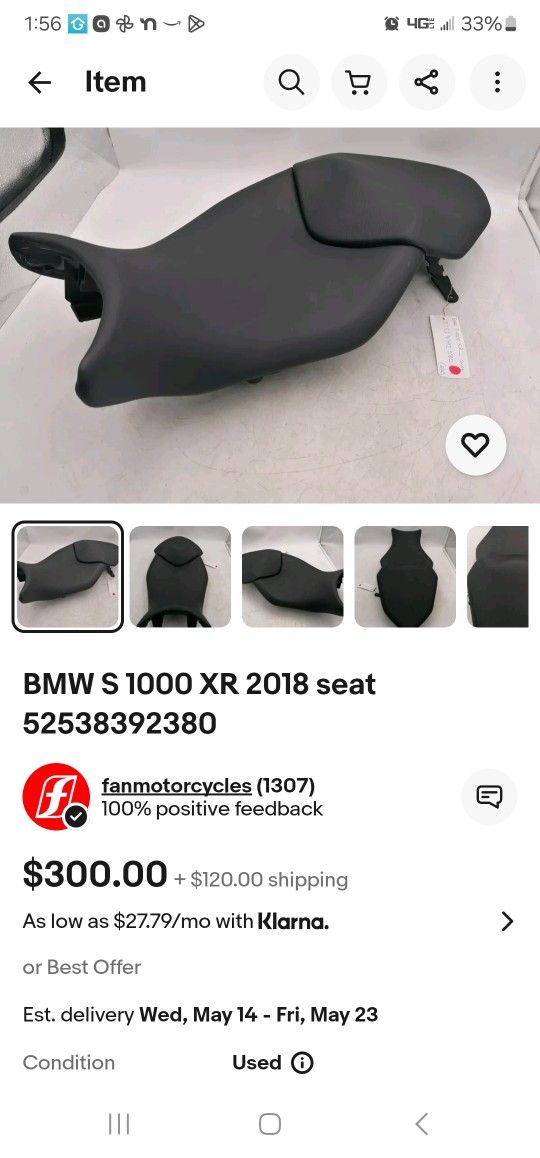 Bmw XR Motorcycle Seat