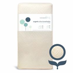Naturepedic Organic Breathable Ultra Baby Crib Lightweight Mattress (2-Stage)