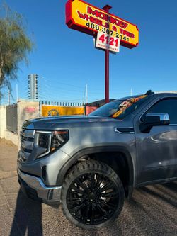 24x10 6x139 Black Rims And Tires 33/1250/24 MT