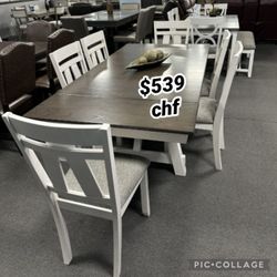 Thanksgiving 7 Piece Dining Table Set  // Black Friday Sale 