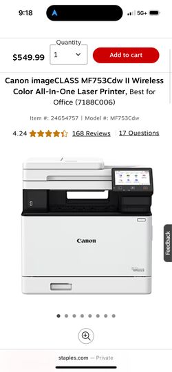Canon Image Class Laser Printer