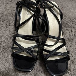 Black Rhinestone Heels 