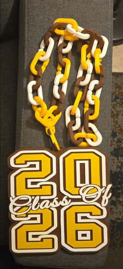 🎓 Class of 2026 Hype Chain – Custom 3D Printed Statement Piece 🎓